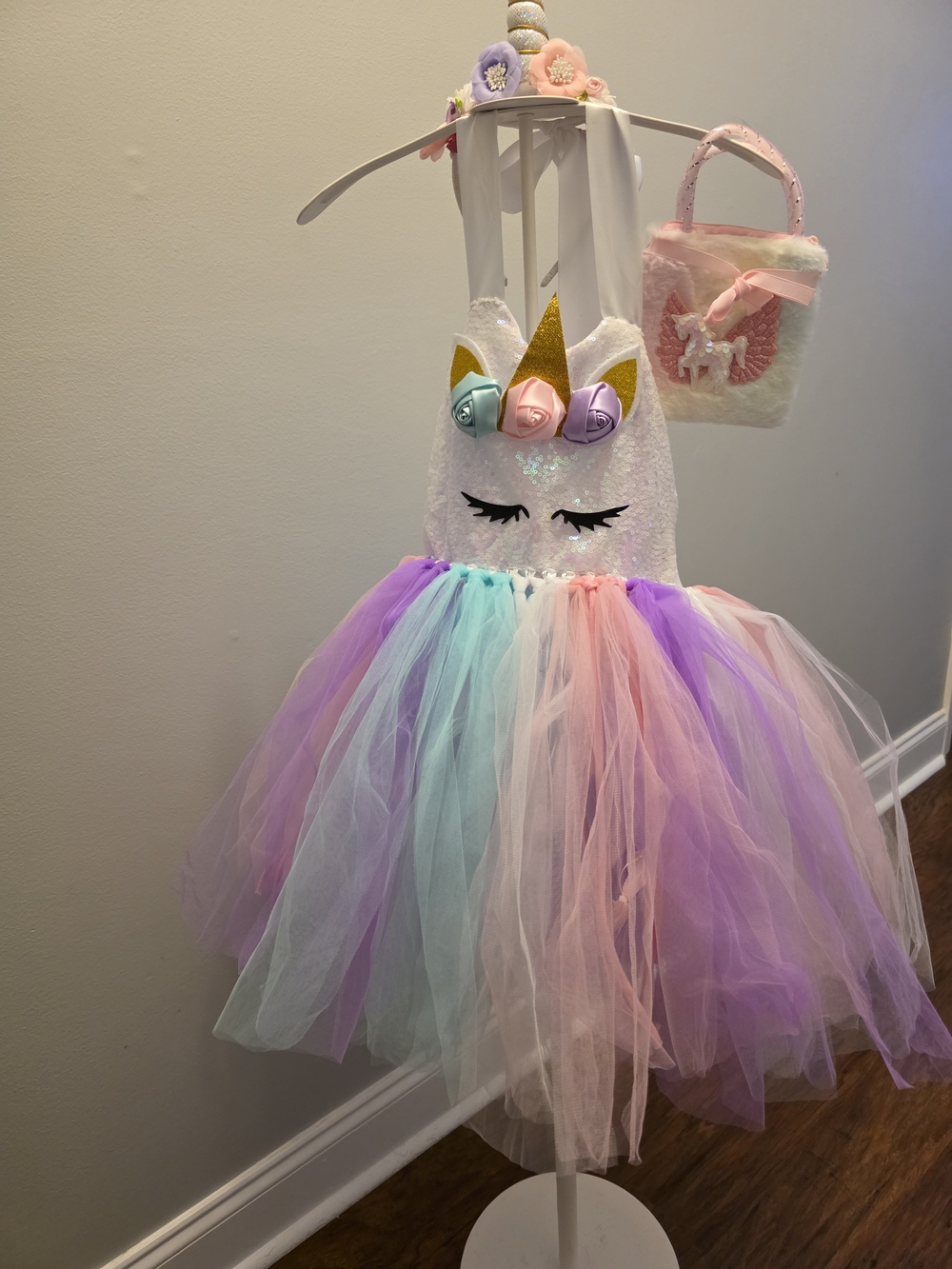 Sequin Unicorn Light-up Tutu Dress